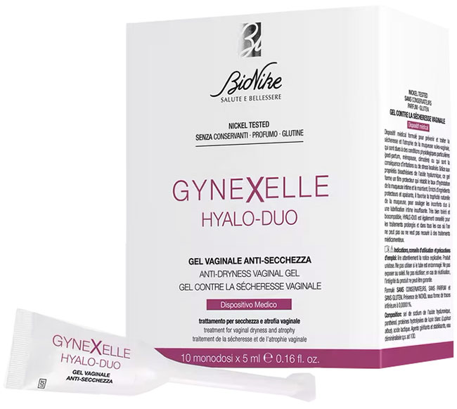 GYNEXELLE HYALO-DUO GEL VAGINALE ANTI-SECCHEZZA 10 PEZZI DA 15 ML - farmaciaverde.it