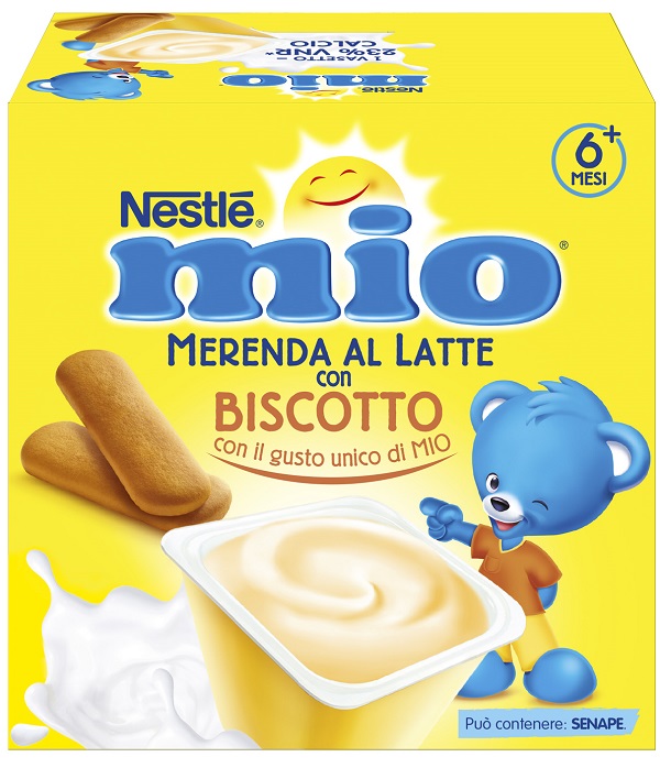 MIO MERENDA AL LATTE BISCOTTO 4 PEZZI DA 100 G - farmaciaverde.it