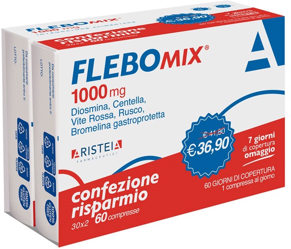 FLEBOMIX 1000 MG 60 COMPRESSE BI-PACK - farmaciaverde.it