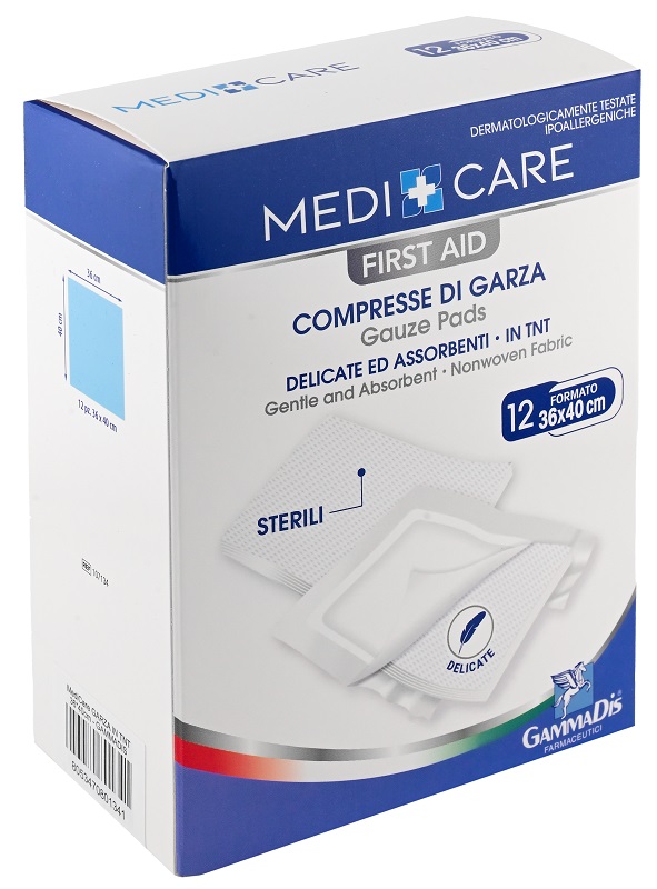 GARZA MEDICARE TNT 36X40 CM 12 PEZZI - farmaciaverde.it