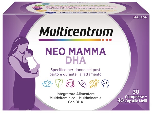 MULTICENTRUM NEO MAMMA DHA 30 COMPRESSE + 30 CAPSULE MOLLI - farmaciaverde.it
