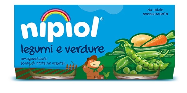 NIPIOL OMOGENEIZZATO LEGUMI E VERDURE 2 PEZZI DA 80 G - farmaciaverde.it