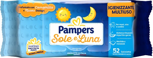 PAMPERS WIPES SOLE & LUNA 30 BUSTE DA 52 SALVIETTINE - farmaciaverde.it