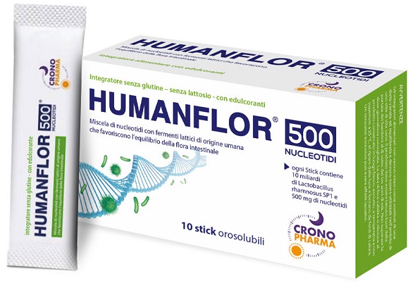 HUMANFLOR 500 NUCLEOTIDI 10 STICK OROSOLUBILI DA 1,5 G - farmaciaverde.it