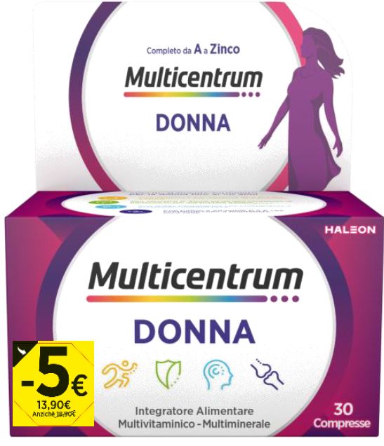 MULTICENTRUM DONNA 30 COMPRESSE PROMO 2026 - farmaciaverde.it