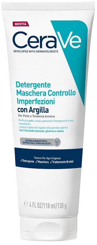 CERAVE DETERGENTE MASCHERA CONTROLLO IMPERFEZIONI 118 ML - farmaciaverde.it